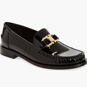 FERRAGAMO Maryan Gancini Patent Leather Loafers